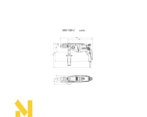 Дриль ударний Metabo SBEV 1300-2 ЗВП