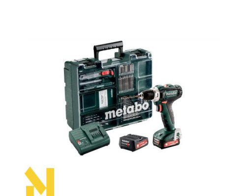 Акумуляторний дриль-шуруповерт Metabo PowerMaxx BS 12 Set