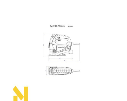 Лобзик електричний Metabo STEB 70 Quick