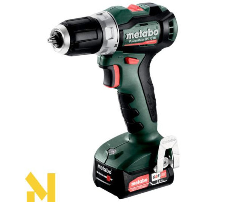 Дриль-шуруповерт акумуляторний Metabo PowerMaxx BS 12 BL