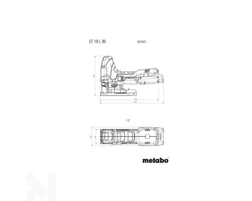 Лобзик акумуляторний Metabo ST 18 L 90 + MetaBox (без АКБ та ЗП)