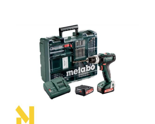 Акумуляторний ударний дриль-шуруповерт Metabo PowerMaxx SB 12 Set