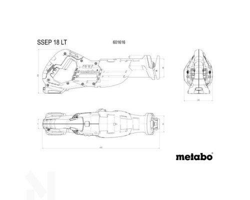 Пила шабельна акумуляторна Metabo SSEP 18 LT (без АКБ та ЗП)
