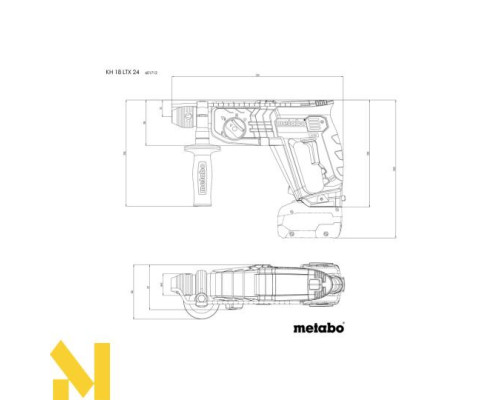 Перфоратор акумуляторний Metabo KH 18 LTX 24 (без АКБ та ЗП + кейс MC 20)
