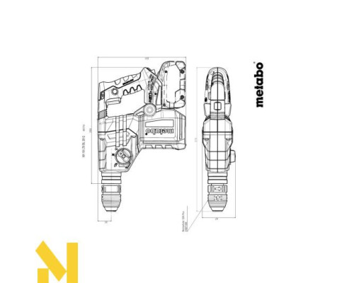 Перфоратор акумуляторний Metabo KH 18 LTX BL 28 Q (без АКБ та ЗП)