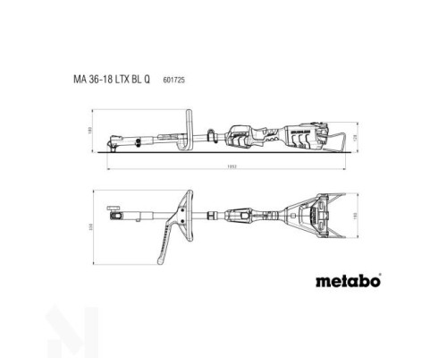 Мультимотор акумуляторний Metabo MA 36-18 LTX BL Q (без АКБ та ЗП)