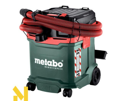 Пилосос акумуляторний Metabo AS 36-18 H 30 PC-CC (без АКБ та ЗП)