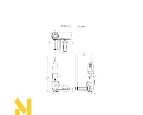 Машина полірувальна щіткова Metabo SE12-115