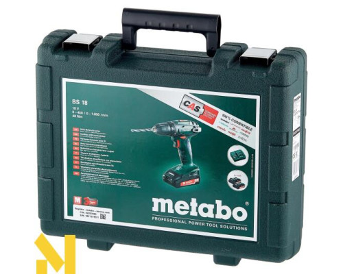 Акумуляторний дриль-шуруповерт Metabo BS 18