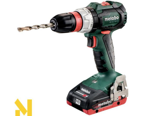 Дриль-шуруповерт акумуляторний Metabo BS 18 LT BL Q LiHD (2x4.0 Аг + ЗП + кейс)