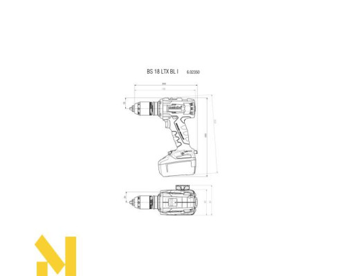 Акумуляторний дриль-шуруповерт Metabo BS 18 LTX BL I