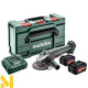 Болгарка (кутова шліфмашина) акумуляторна Metabo W 18 7-125 + 2x4.0Аг + MetaBox