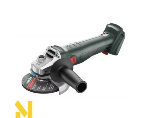 Болгарка (кутова шліфмашина) акумуляторна Metabo W 18 7-125 (без АКБ та ЗП + MetaBox)