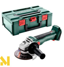 Болгарка (кутова шліфмашина) акумуляторна Metabo W 18 L BL 9-125 (без АКБ та ЗП, + Кейс)