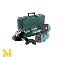 Болгарка (шліфмашина кутова) Metabo W 750-125 Set (603605680)