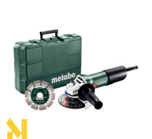 Болгарка (шліфмашина кутова) Metabo W 850-125 Set (603608510)