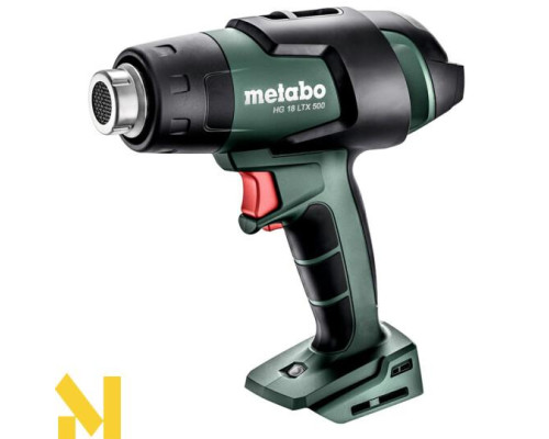 Фен технічний акумуляторний Metabo HG 18 LTX 500 (без АКБ та ЗП, +MetaBox)