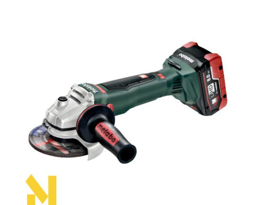 Болгарка (кутова шліфмашина) акумуляторна Metabo WB 18 LTX BL 125 Quick LiHD 2x8.0 Аг