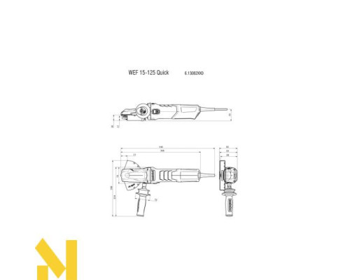 Болгарка (кутова шліфмашина) Metabo WEF 15-125 Quick