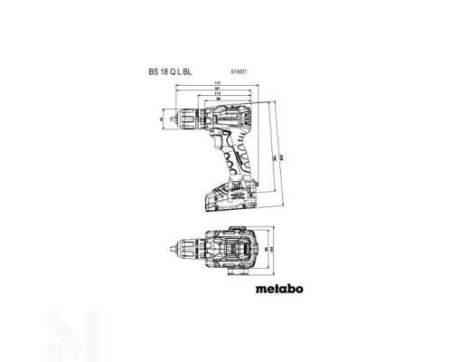 Дриль-шуруповерт акумуляторний Metabo BS 18 L Set
