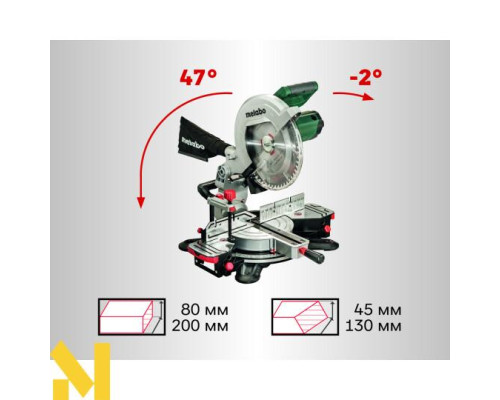 Пила торцювальна Metabo KS 305 M