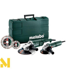 Комплект болгарок Metabo WE 2200-230 + Metabo W 750-125 + 2 диска