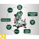 Пила торцювальна Metabo KGSV 72 Xact Sym + стіл Metabo KSU 251