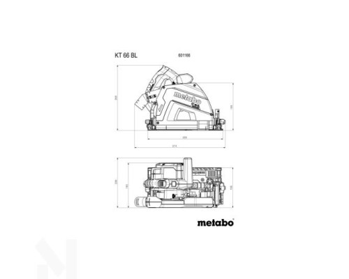 Пила занурювальна Metabo KT 66 BL (metaBox + FS 160)