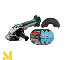 Болгарка (кутова шліфмашина) акумуляторна Metabo W 18 L BL 9-125 Set (без АКБ та ЗП)