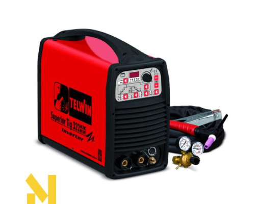 Зварювальний інвертор Telwin Superior Tig 322 AC/DC HF/LIFT з аксесуарами (816101)