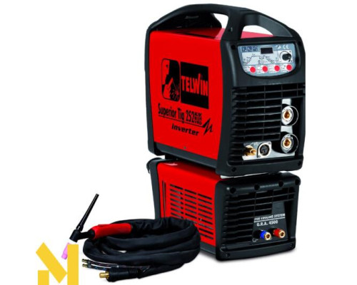 Зварювальний інвертор Telwin Superior Tig 252 Aqua з аксесуарами (816119)