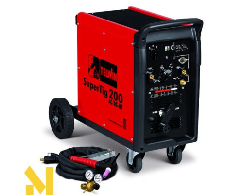 Зварювальний інвертор Telwin Supertig 200 400V Tig з аксесуарами (832160)