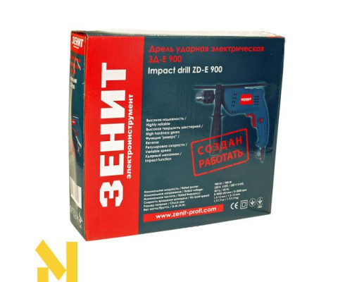 Дриль ударний ЗЕНІТ ЗД-E 900