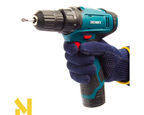 Шуруповерт акумуляторний ЗЕНІТ ЗША-1213 А Li-1К