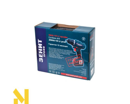 Шуруповерт акумуляторний ЗЕНІТ ЗША-18 Li