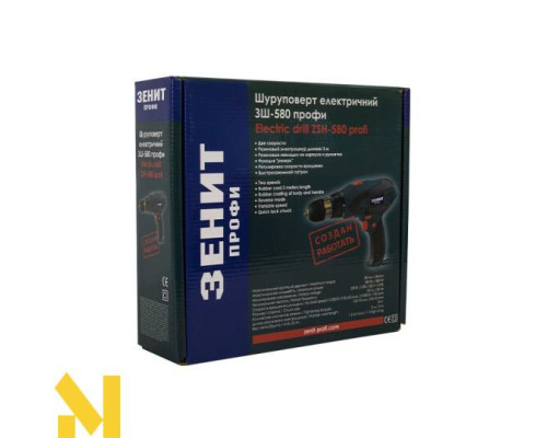 Шуруповерт мережевий ЗЕНІТ ЗШ-580 профі