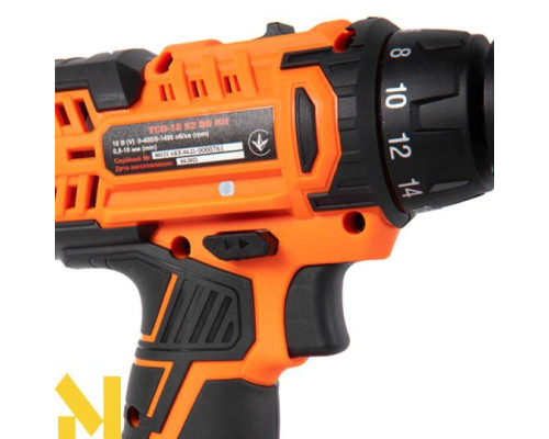 Шуруповерт акумуляторний Tekhmann TCD-18 S2 BS KIT