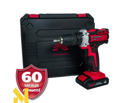 Акумуляторна дриль-шуруповерт Vitals Professional AUp 18/0tli Brushless SOLO