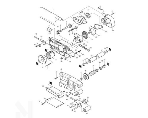 Шліфмашина стрічкова Makita 9910