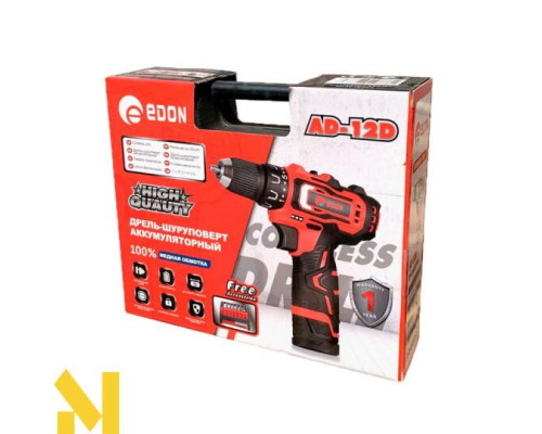 Дриль-шуруповерт акумуляторний Edon AD-12D