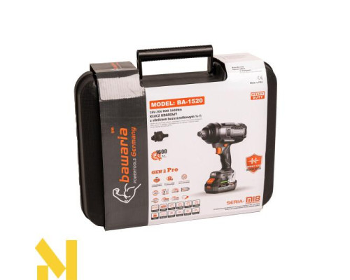 Гайковерт акумуляторний BAWARIA BA-1520 безщітковий