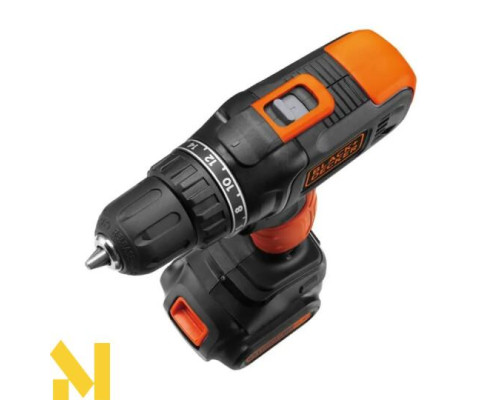Дриль-шурупокрут акумуляторний BLACK&DECKER BCD7122CK