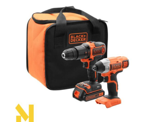 Набір з двох інструментів Black&Decker BCK21S1S