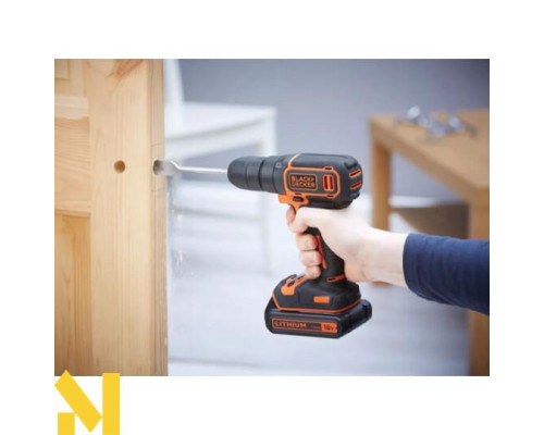 Дриль-шурупокрут акумуляторний BLACK&DECKER BDCD18