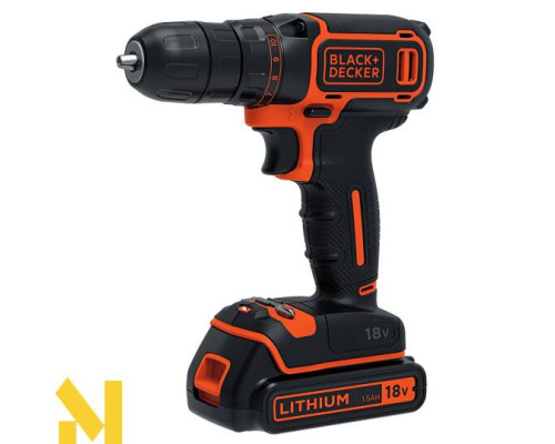 Акумуляторний дриль-шуруповерт Black&Decker BDCDC18B