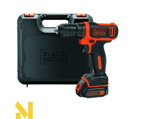 Акумуляторний дриль-шуруповерт Black&Decker BDCDD12K