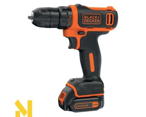 Акумуляторний дриль-шуруповерт Black&Decker BDCDD12K1
