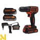 Дриль-шурупокрут акумуляторний BLACK&DECKER BDCDD186KB