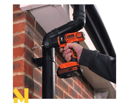 Дриль-шуруповерт ударний акумуляторний Black&Decker BDCH188N (без АКБ та ЗП)