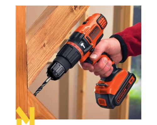 Дриль-шуруповерт ударний акумуляторний Black&Decker BDCH188N (без АКБ та ЗП)
